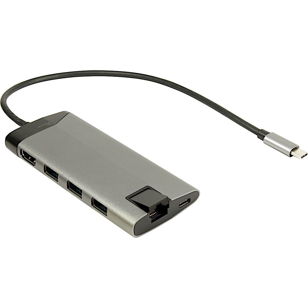 Inter-Tech GDC-802 Wired USB 3.2 Gen 1 (3.1 Gen 1) Type-C Grey -