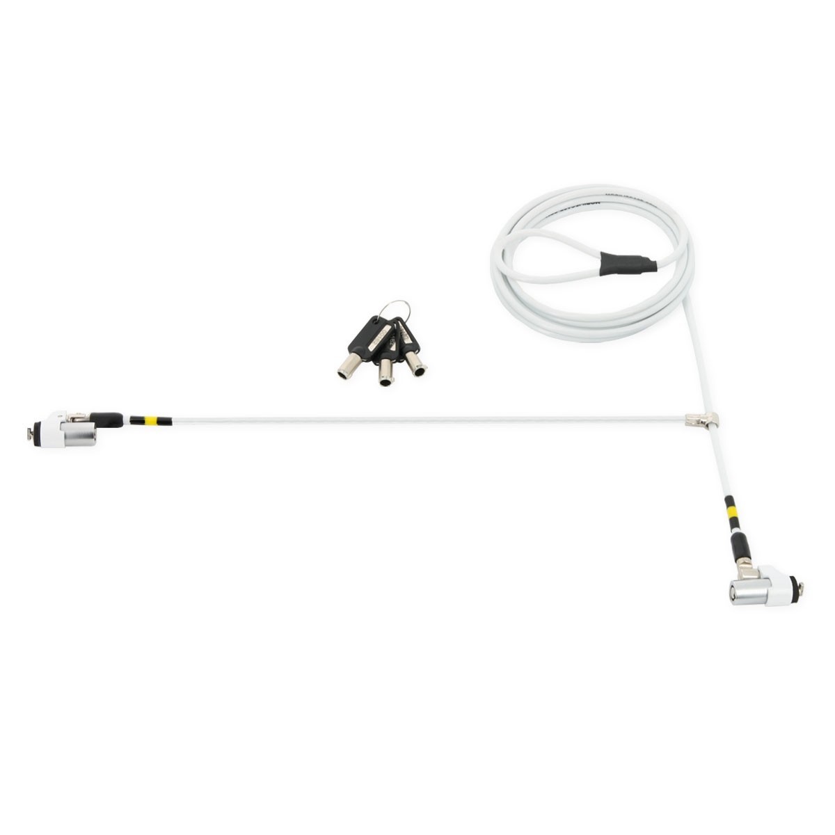 Mobilis 001327 cable lock White 1.8 m - Mobilis 001327, 1.8 m, Key,