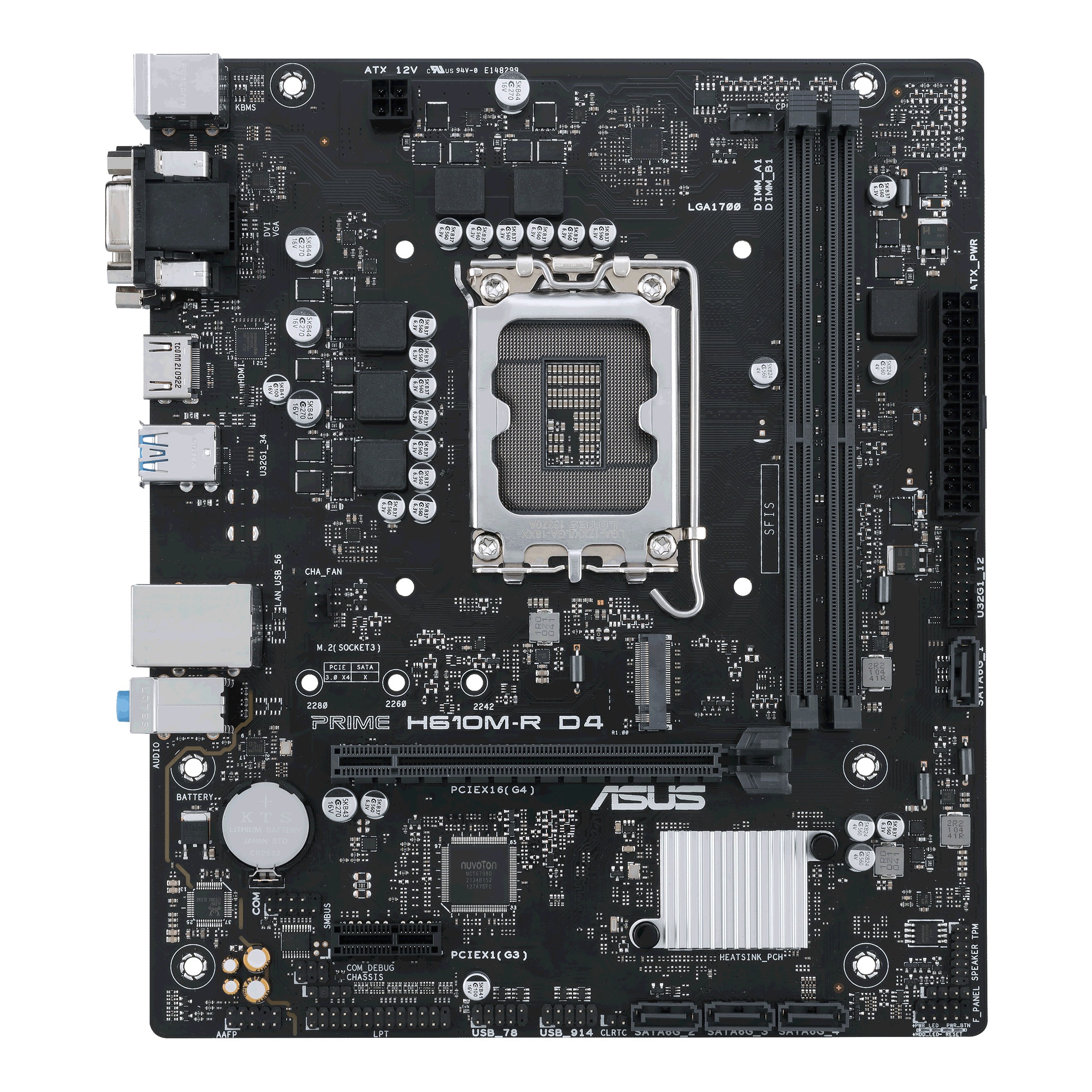 ASUS PRIME H610M-R D4 Intel H610 LGA 1700 micro ATX - ASUS PRIME