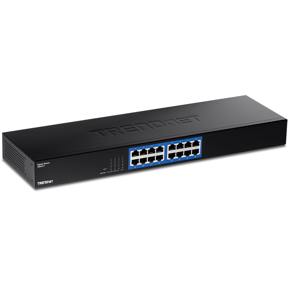 Trendnet TEG-S17 network switch Gigabit Ethernet (10/100/1000) Black -