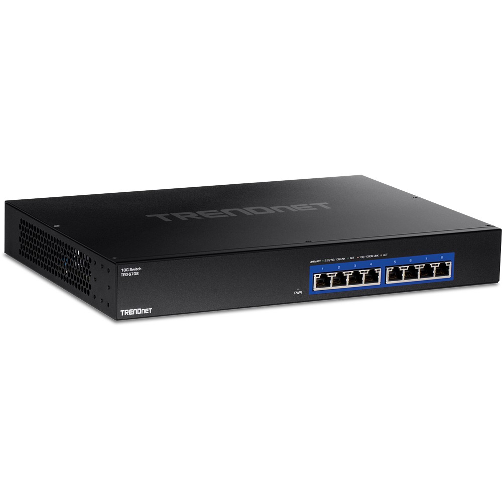Trendnet TEG-S708 network switch Black - Trendnet TEG-S708