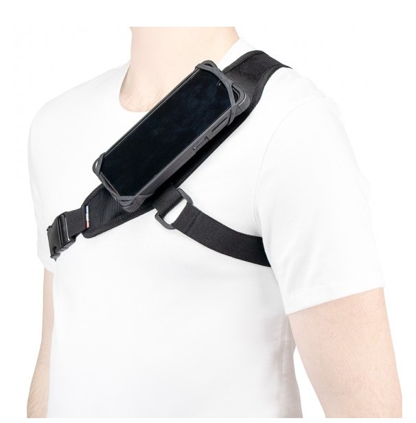 Mobilis Chest Strap ClipFast Univ.Silicon Holder HHD 5-7"