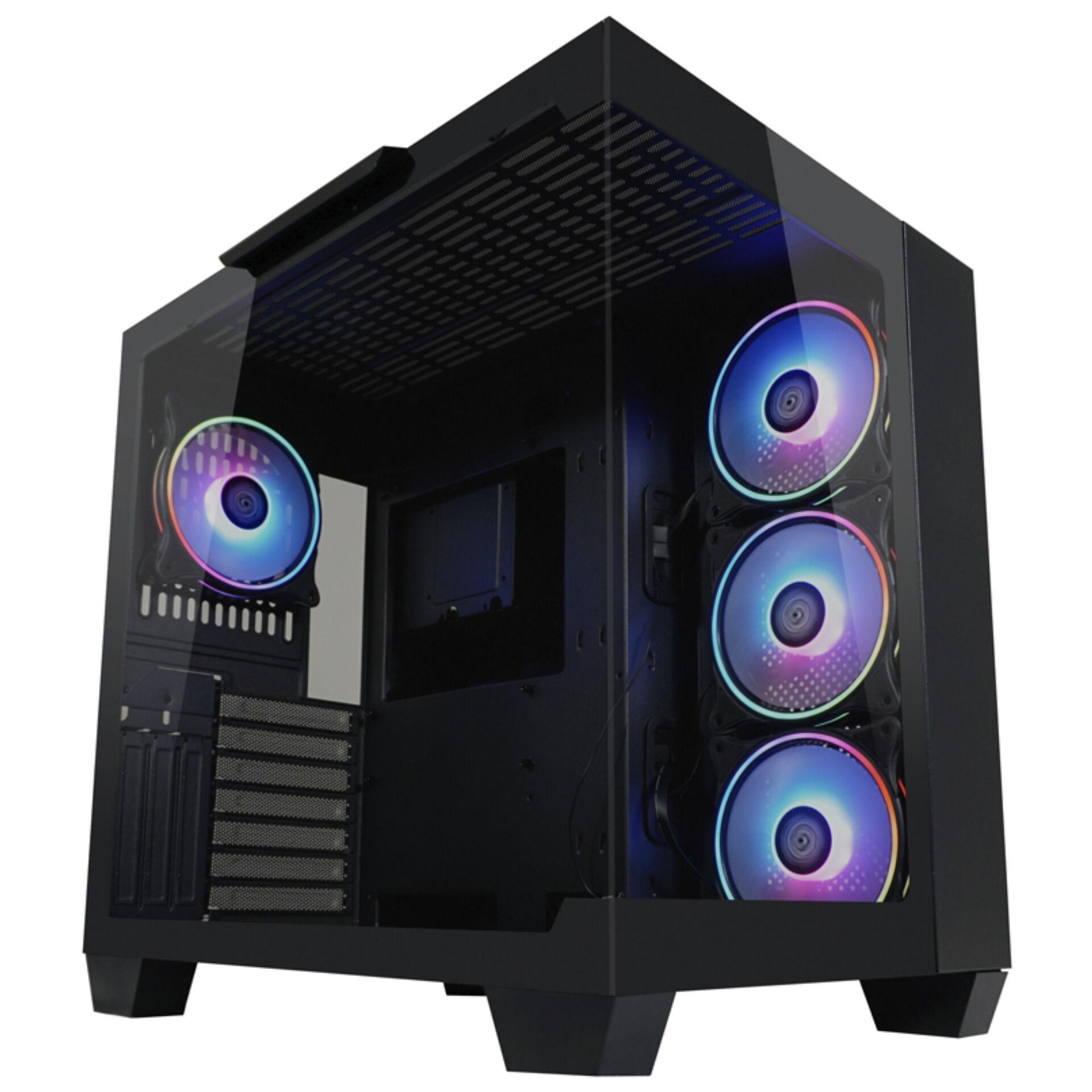 LC-Power LC Power Gaming-PC Gehäuse LC-809B-ON Midi-Tower schwarz