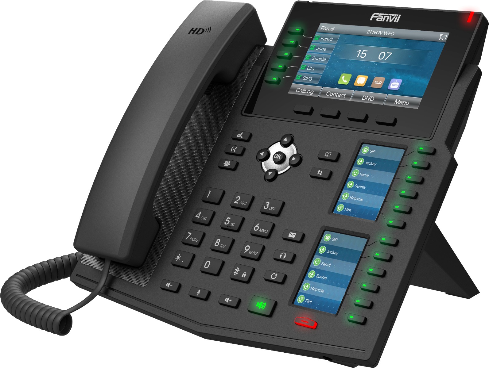 Fanvil X6U V2 IP phone Black 20 lines LCD Wi-Fi - Fanvil X6U V2, IP