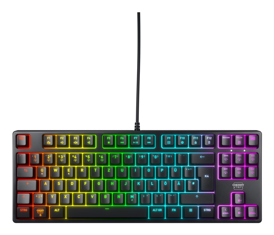 Cherry XTRFY K4V2 TKL keyboard. Black