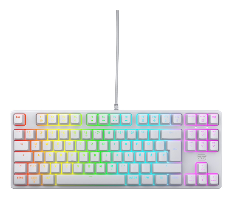 Cherry XTRFY K4V2 TKL keyboard. white