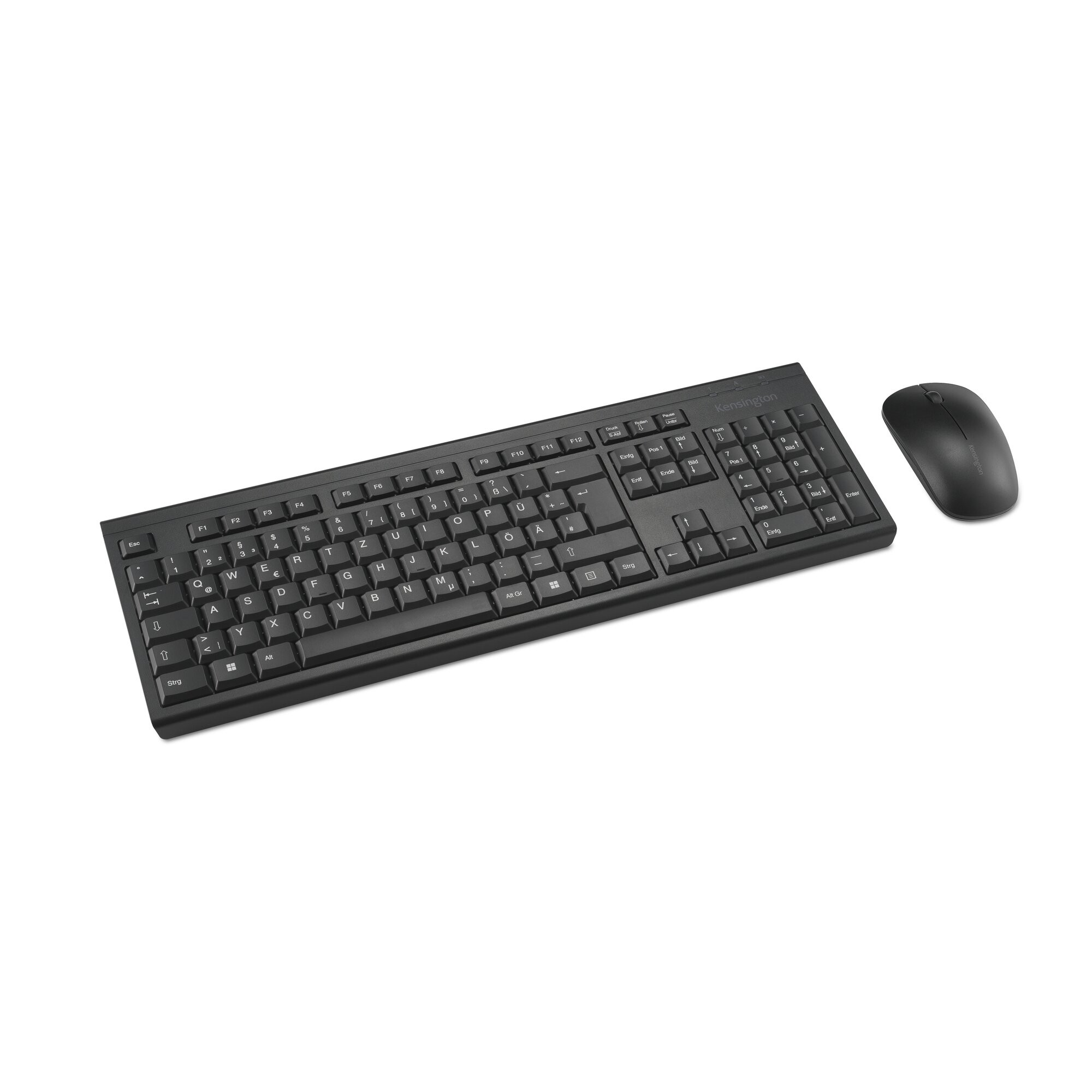Kensington Tastatur, Maus-Set Deutsch, QWERTZ Schwarz