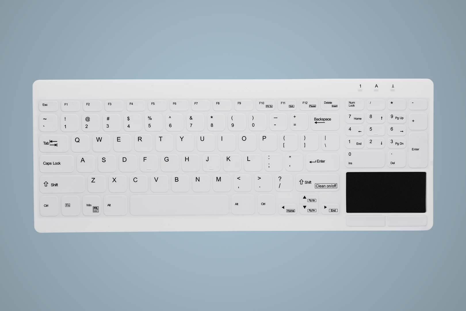 CHERRY AKTIVE KEY Hygiene Compact Ultraflat Touchpad Keyboar