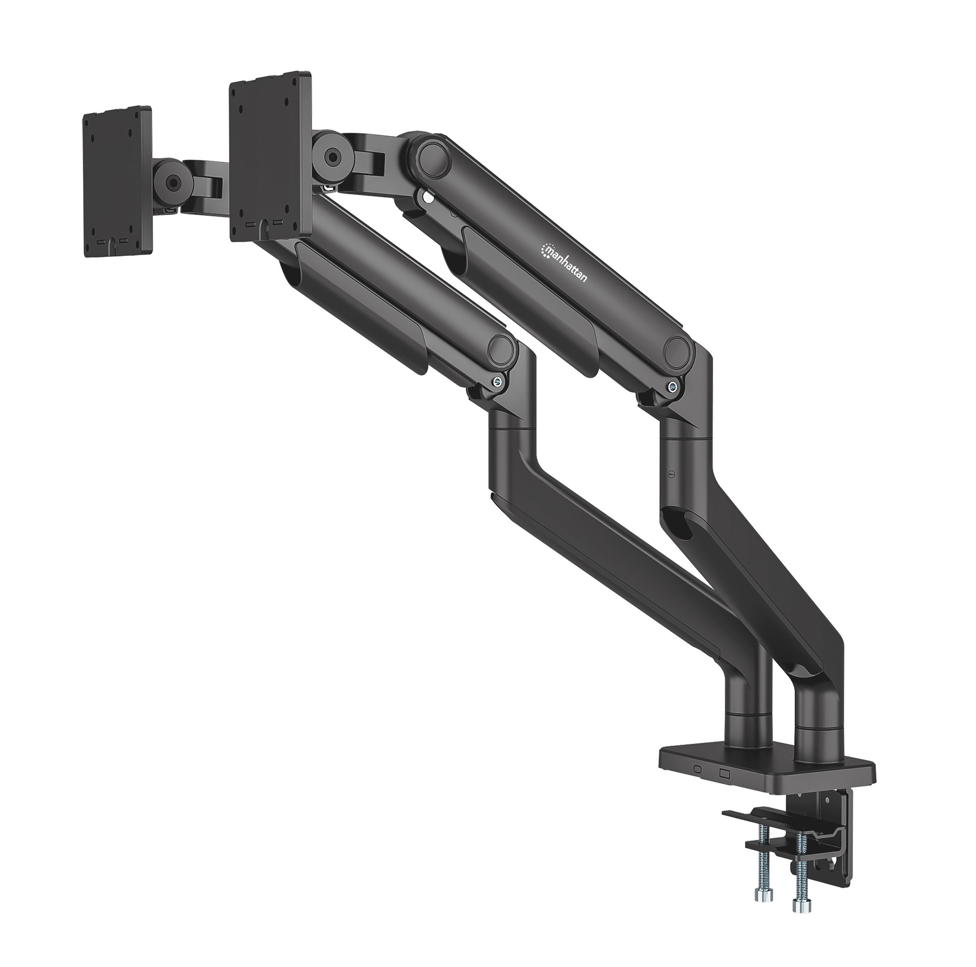 Manhattan Support de bureau double pour TV/moniteurs (bras à ressort