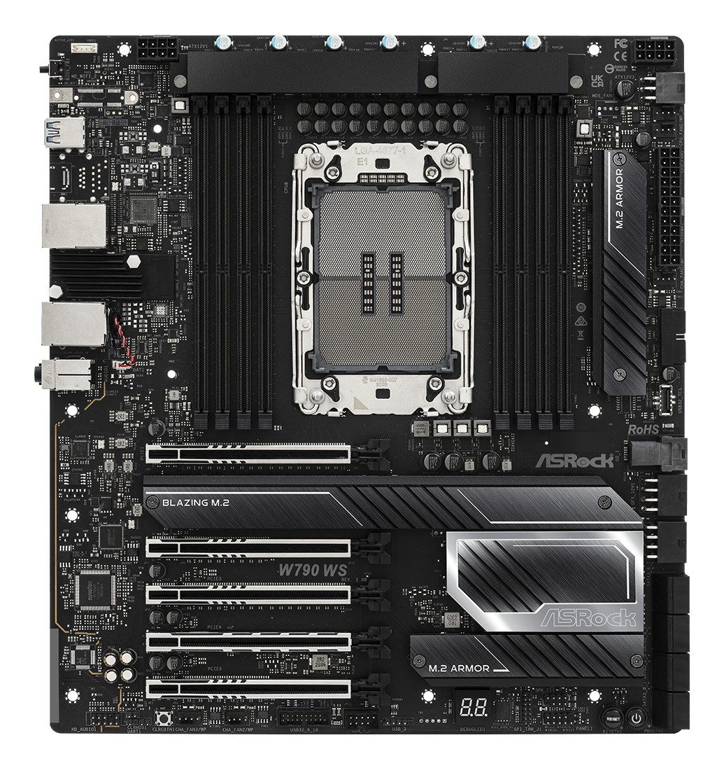ASRock W790 WS R2.0 E-ATX Server Mainboard mit Intel Sockel 4677