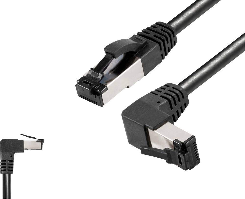 BKL Electronic 144027 RJ45 patch cord CAT 8.1 S/FTP 5m black