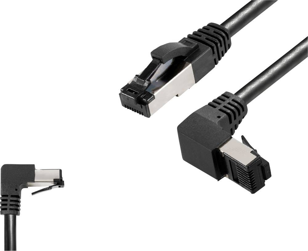 BKL Electronic 144018 RJ45 patch cord CAT 8.1 S/FTP 1.5m black