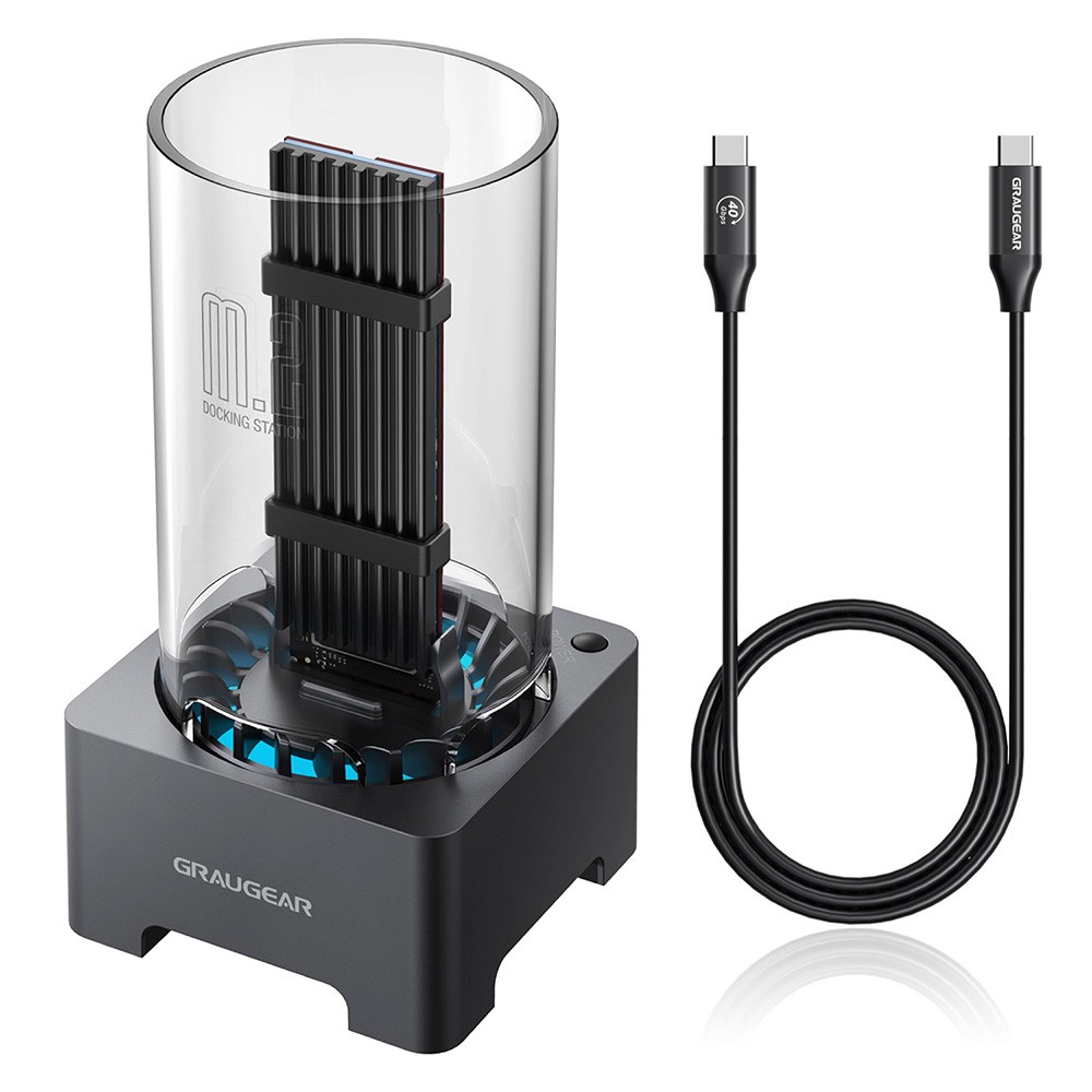 GRAUGEAR G-M2DK-U4-40G docking station per unità di archiviazione