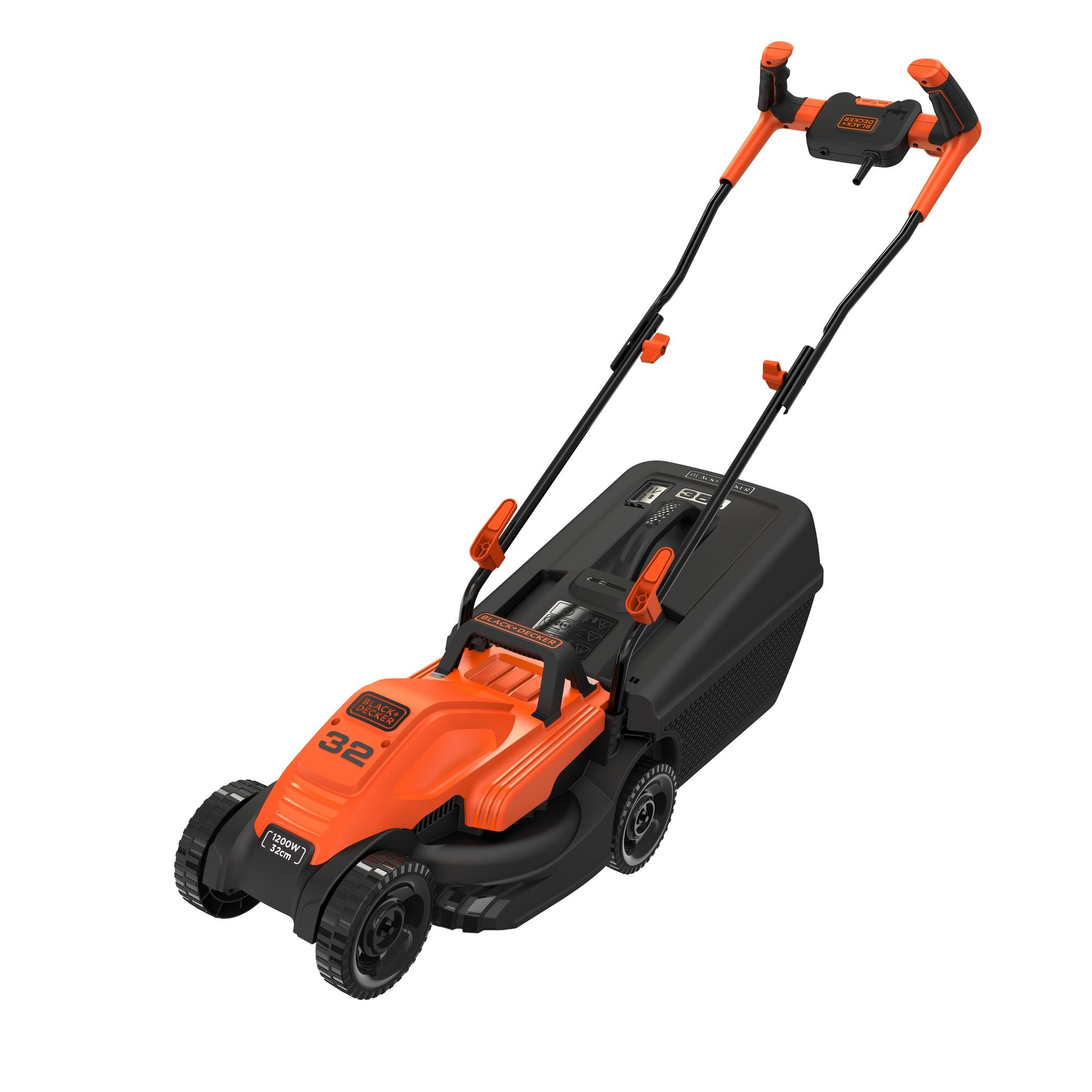 Black & Decker Elektro Rasenmäher mit Schnitthöhenverstellung 1200W