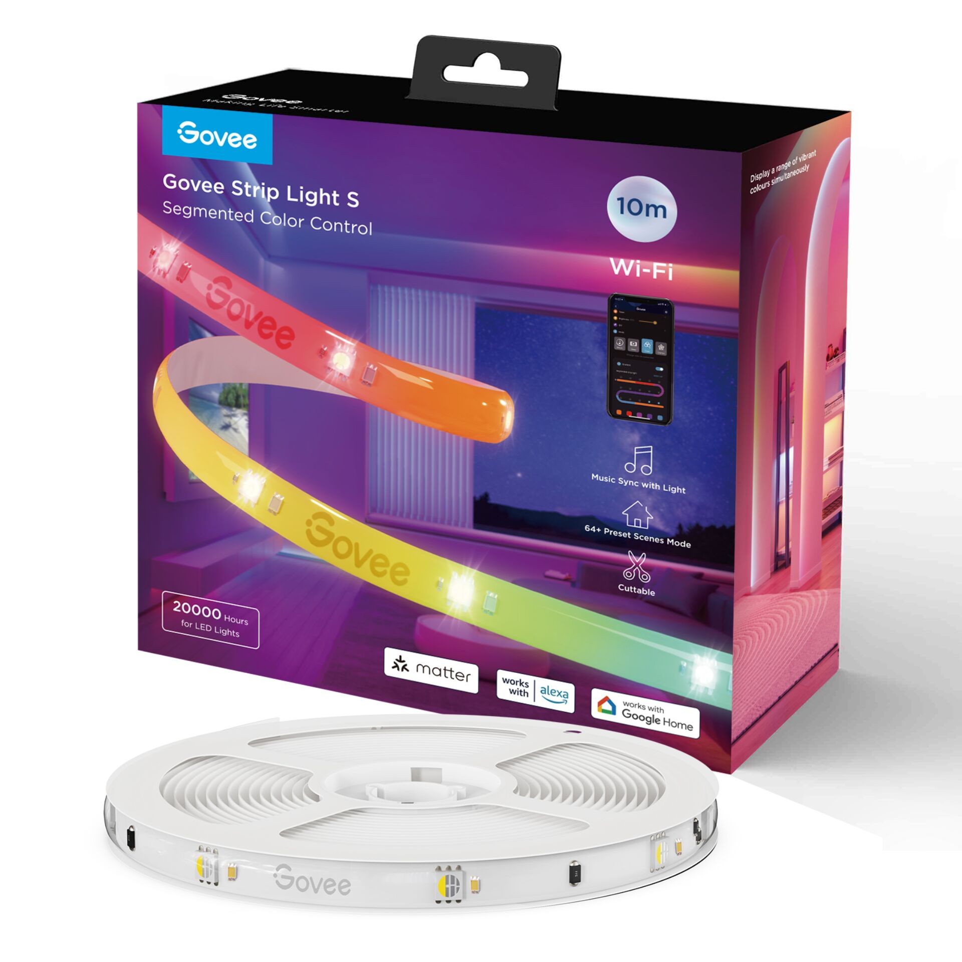 Govee RGB LED Stripe Basic Smart strip light Wi-Fi/Bluetooth 12 W -