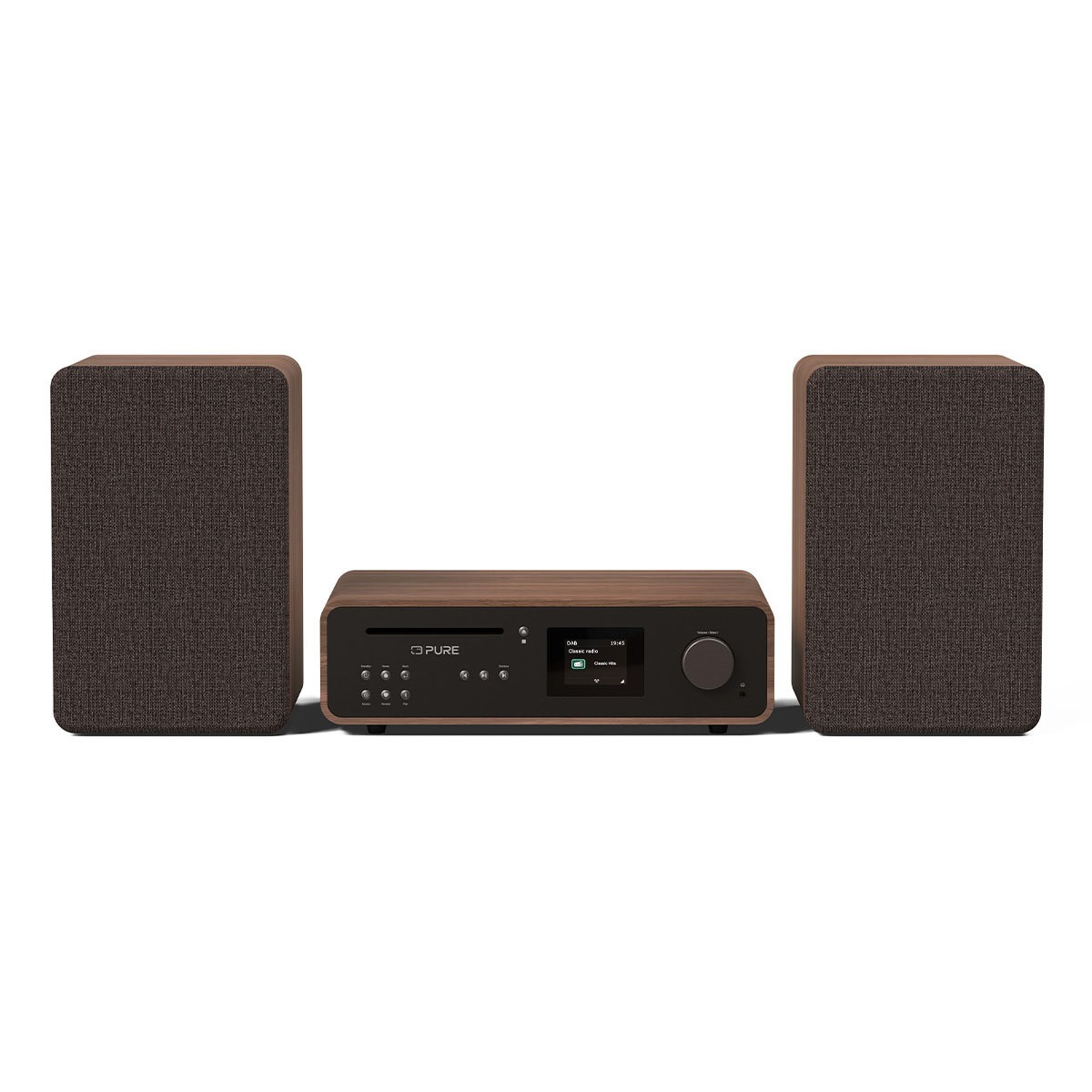 Pure Classic Stereo Cotton White/Oak EU/UK