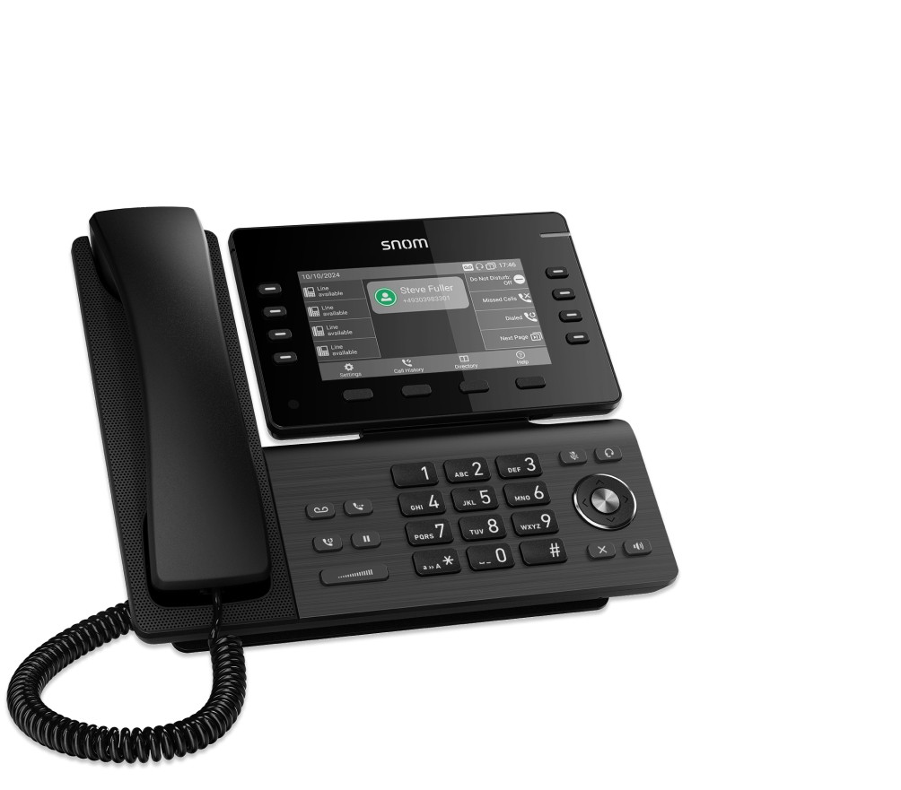 Snom D812 IP phone Black TFT - Snom D812, IP Phone, Black, Desk/Wall,