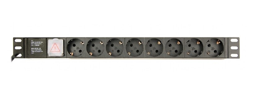 gembird Steckerleiste 8 Schuko-Steckdosen,10 A, C14, 3 m