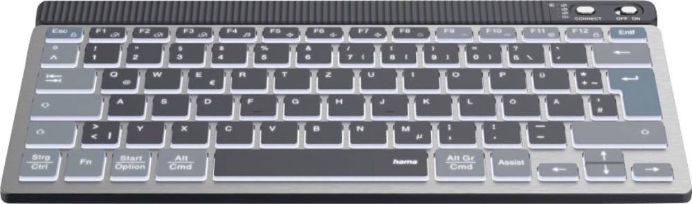 Hama WK-700 Bluetooth Tastatur Deutsch, QWERTZ Schwarz
