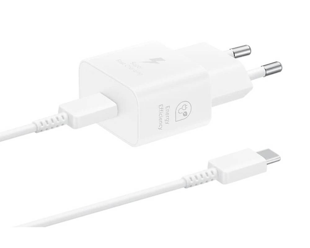 Samsung EP-T2510XWEGEU-B USB chargeur 25W 1x USB-C USB PD blanc