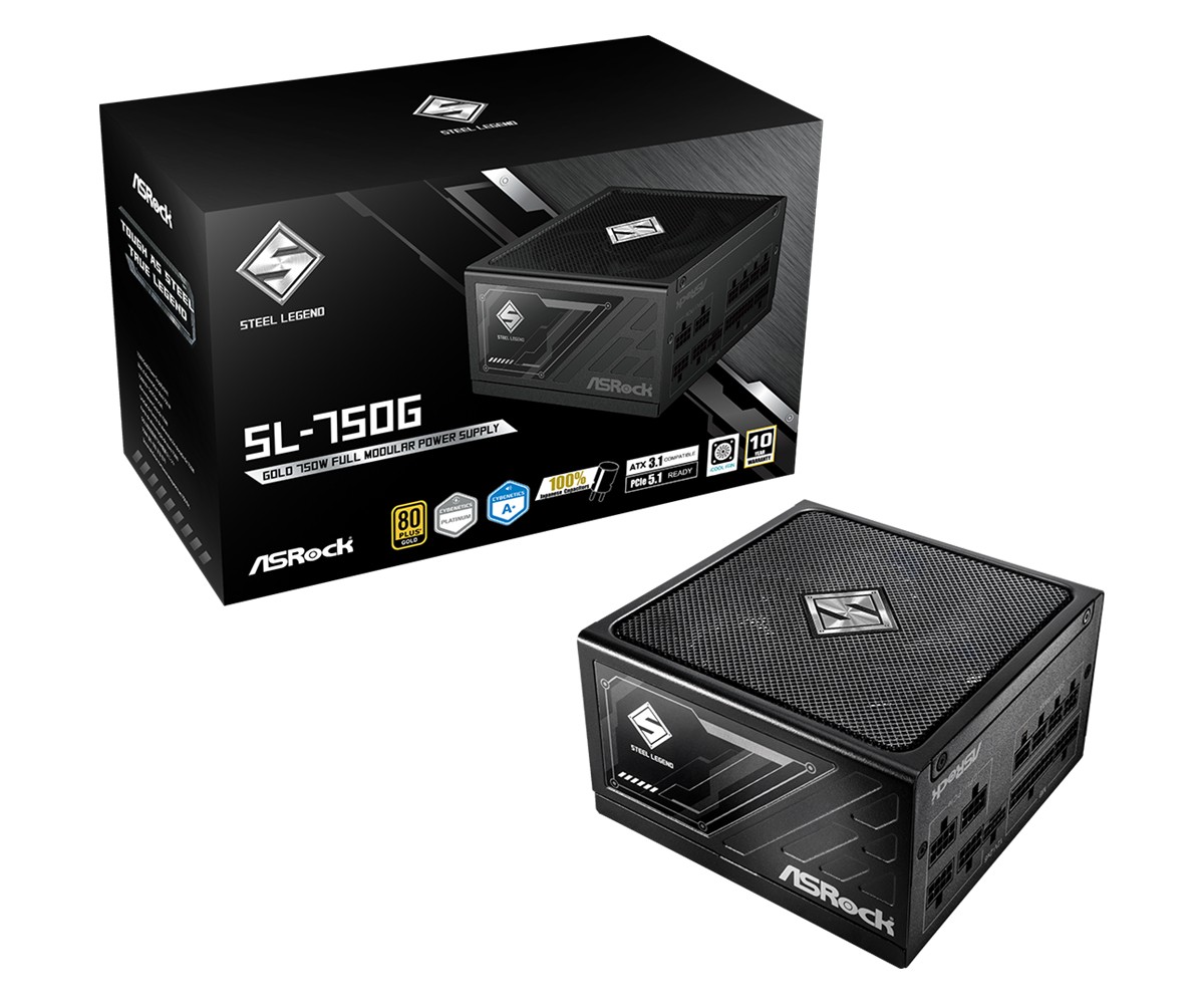 Asrock SL-750G Steel Legend power supply unit 750 W 20+4 pin ATX ATX