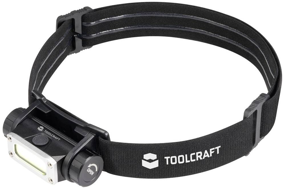 TOOLCRAFT TO-9469515 COB LED Stirnlampe Li-Ionen Akkus 450lm 13h TO-