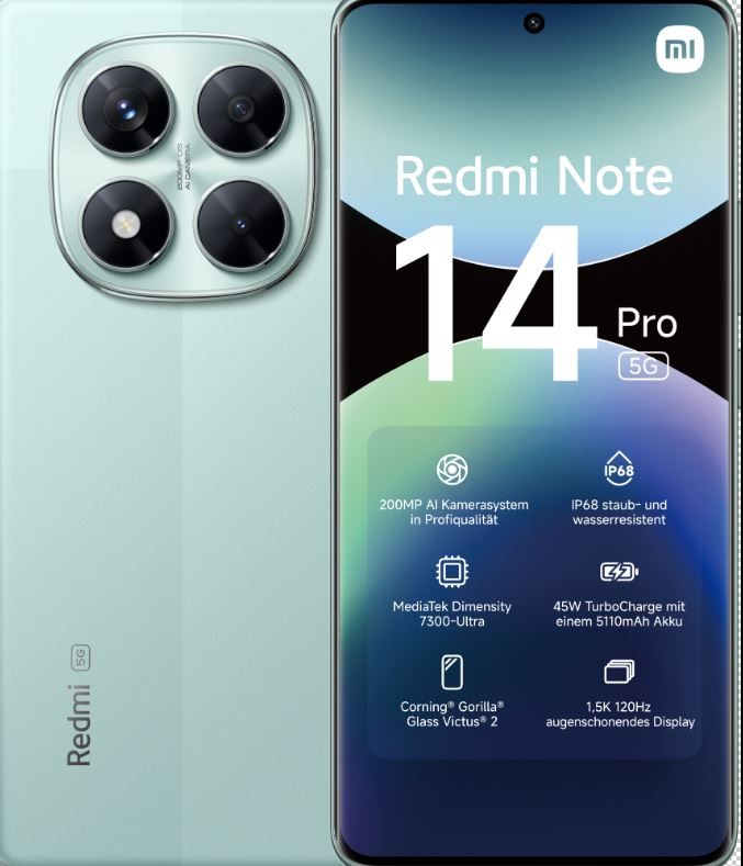 Xiaomi Redmi Note 14 Pro 5G 16.9 cm (6.67") Dual SIM USB Type-C 8 GB