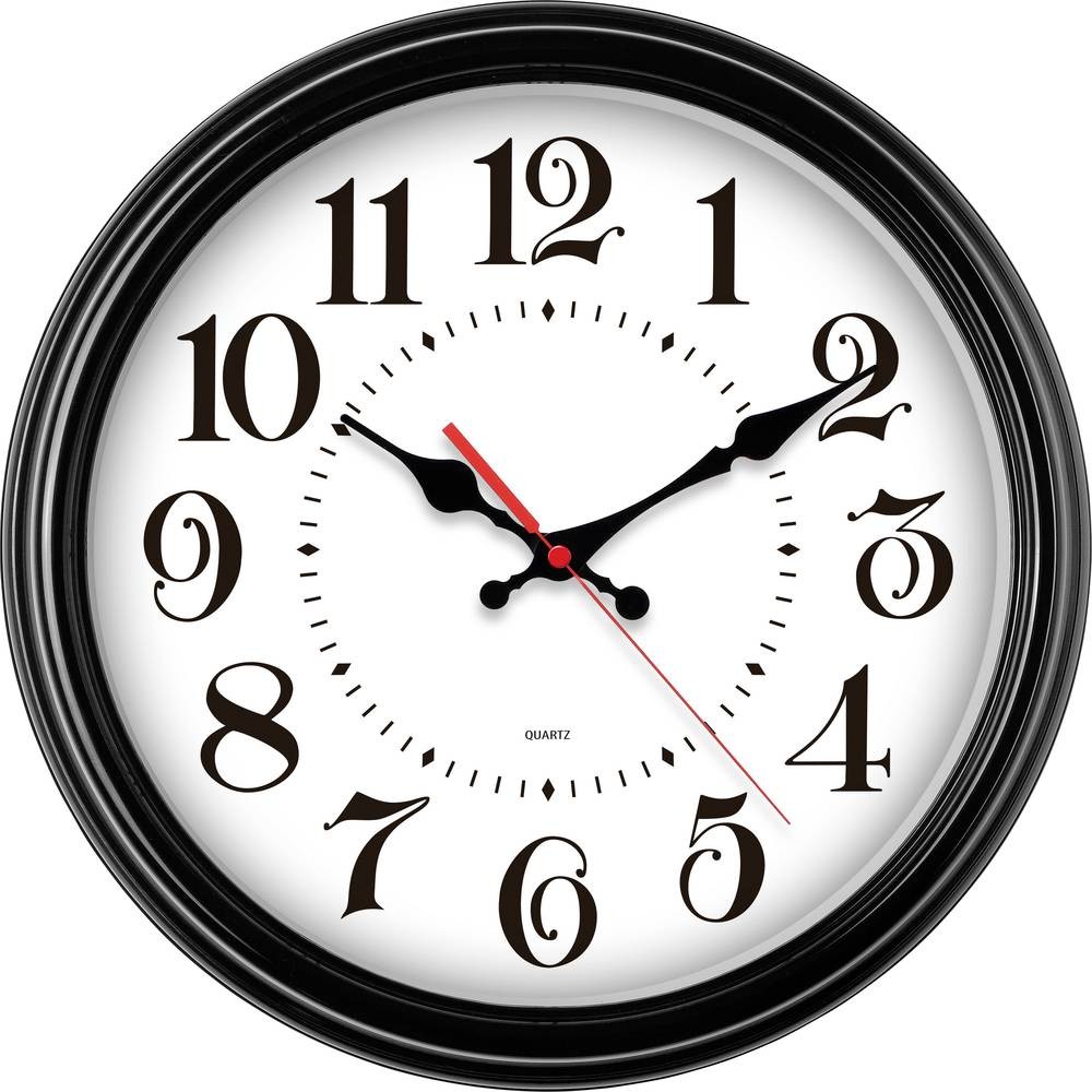 EUROTIME 80882-05 Quarz wall clock 31cm black