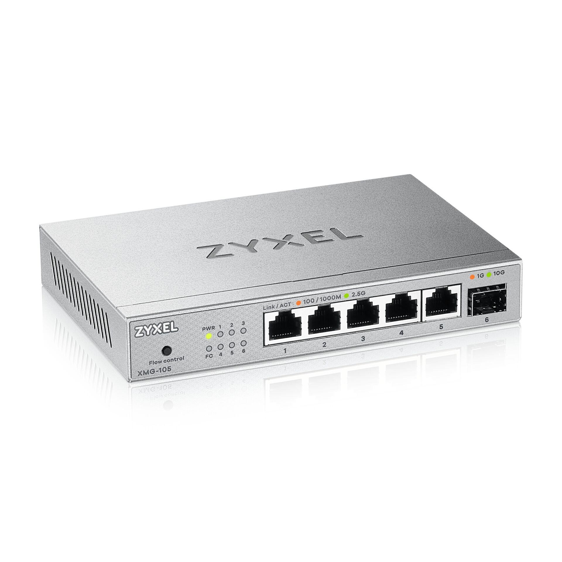 Zyxel XMG-105 Unmanaged 2.5G Ethernet (100/1000/2500) Grey - Zyxel
