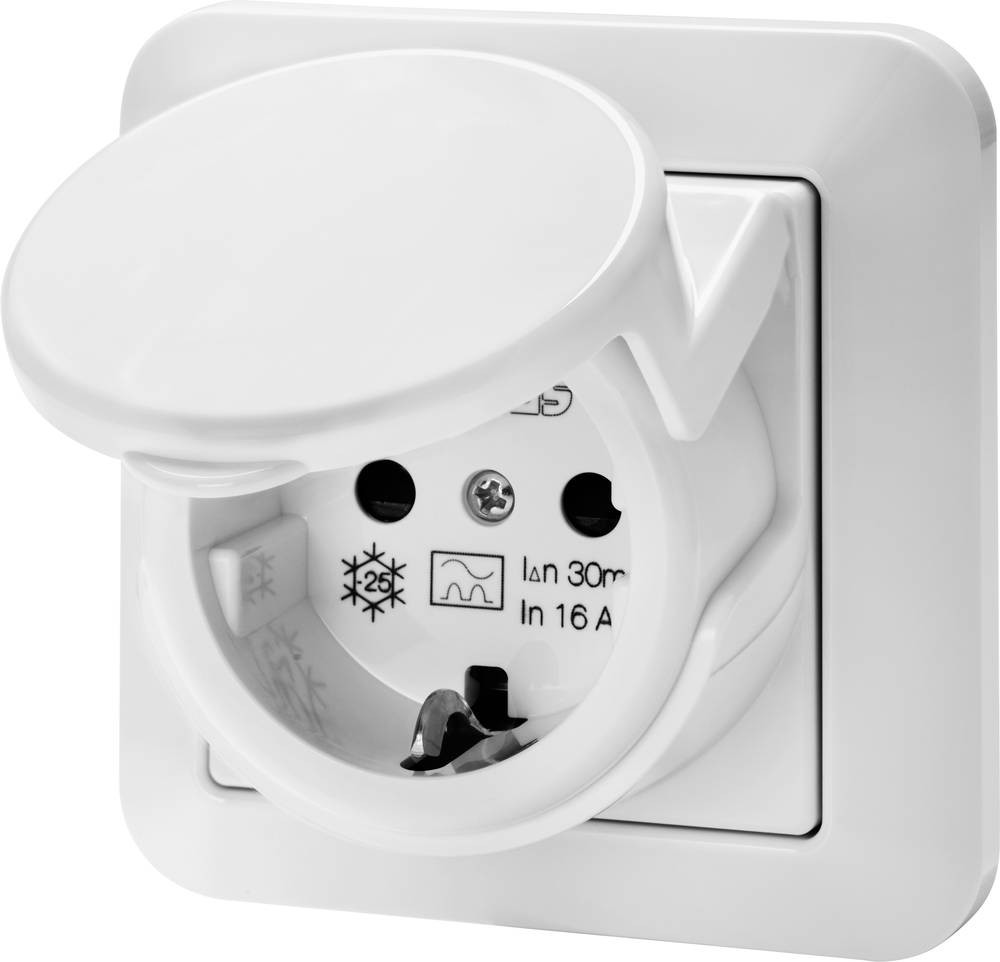 Gewiss GW95524 incasso-Fehlerstrom-Sicherheitssteckdose IP44