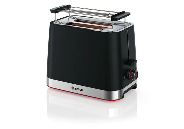 Bosch TAT4M223 toaster 4 2 slice(s) 950 W Black, Stainless steel -