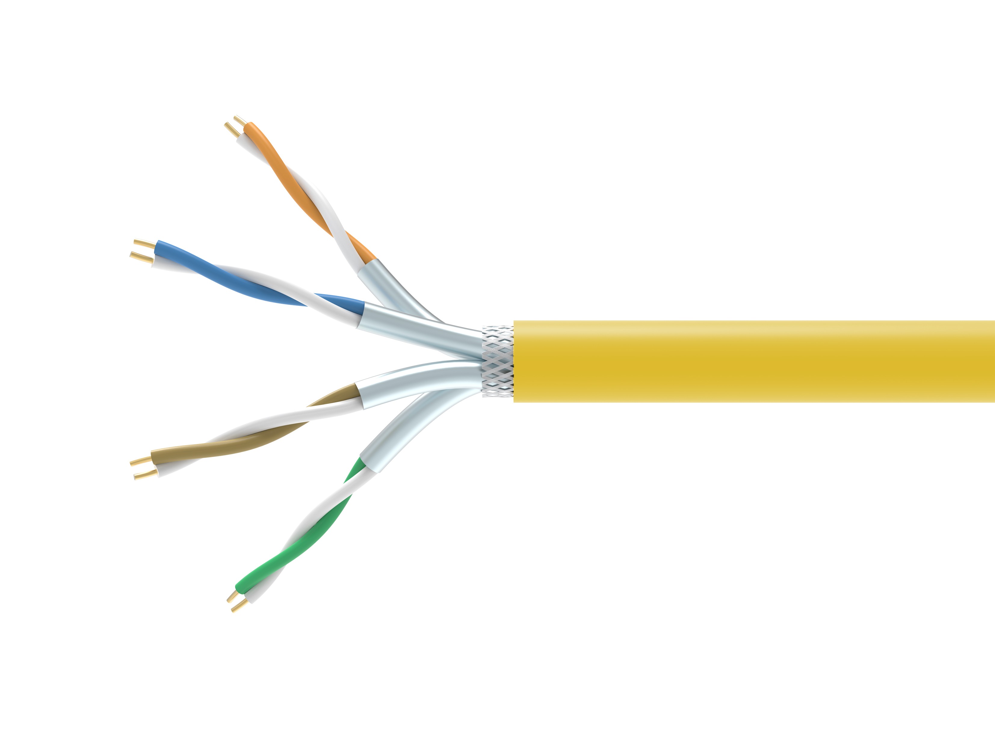 Equip 404563 câble de réseau Jaune 1000 m Cat7a S/FTP (S-STP) -