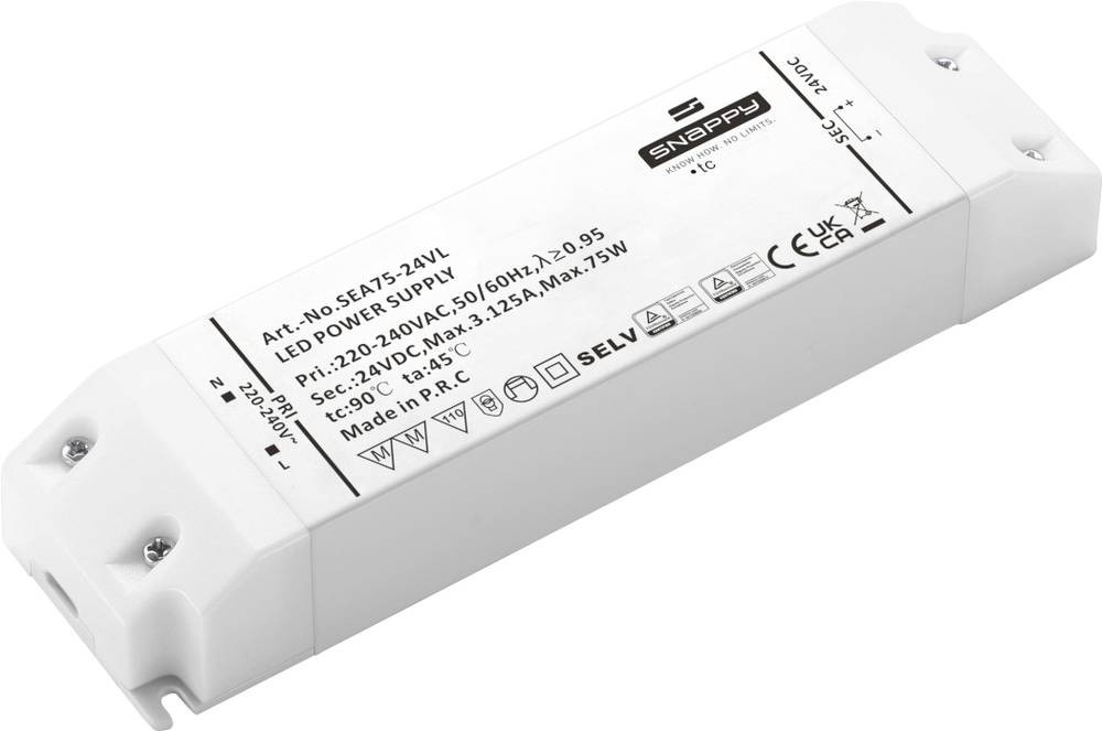 Dehner Elektronik SEA 75-24VL LED-Treiber Konstantspannung 75W 3.12A