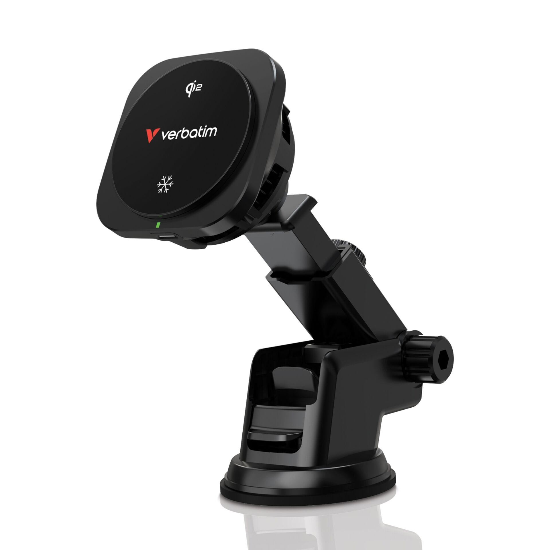 Verbatim Charge 'n' Drive Qi2 Smartphone Noir USB Recharge sans fil