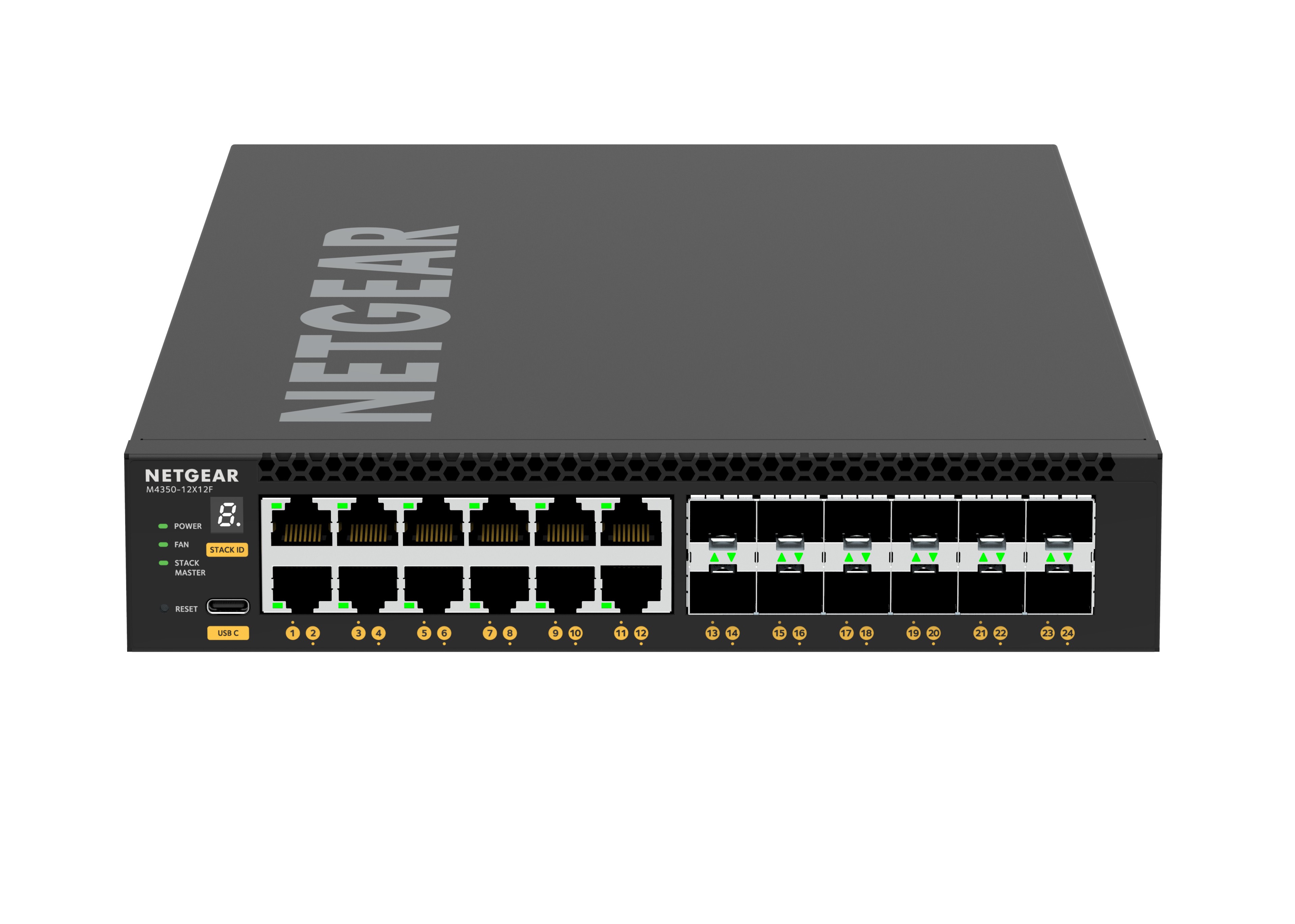 NETGEAR XSM4324 Managed L3 10G Ethernet (100/1000/10000) 1U Black -