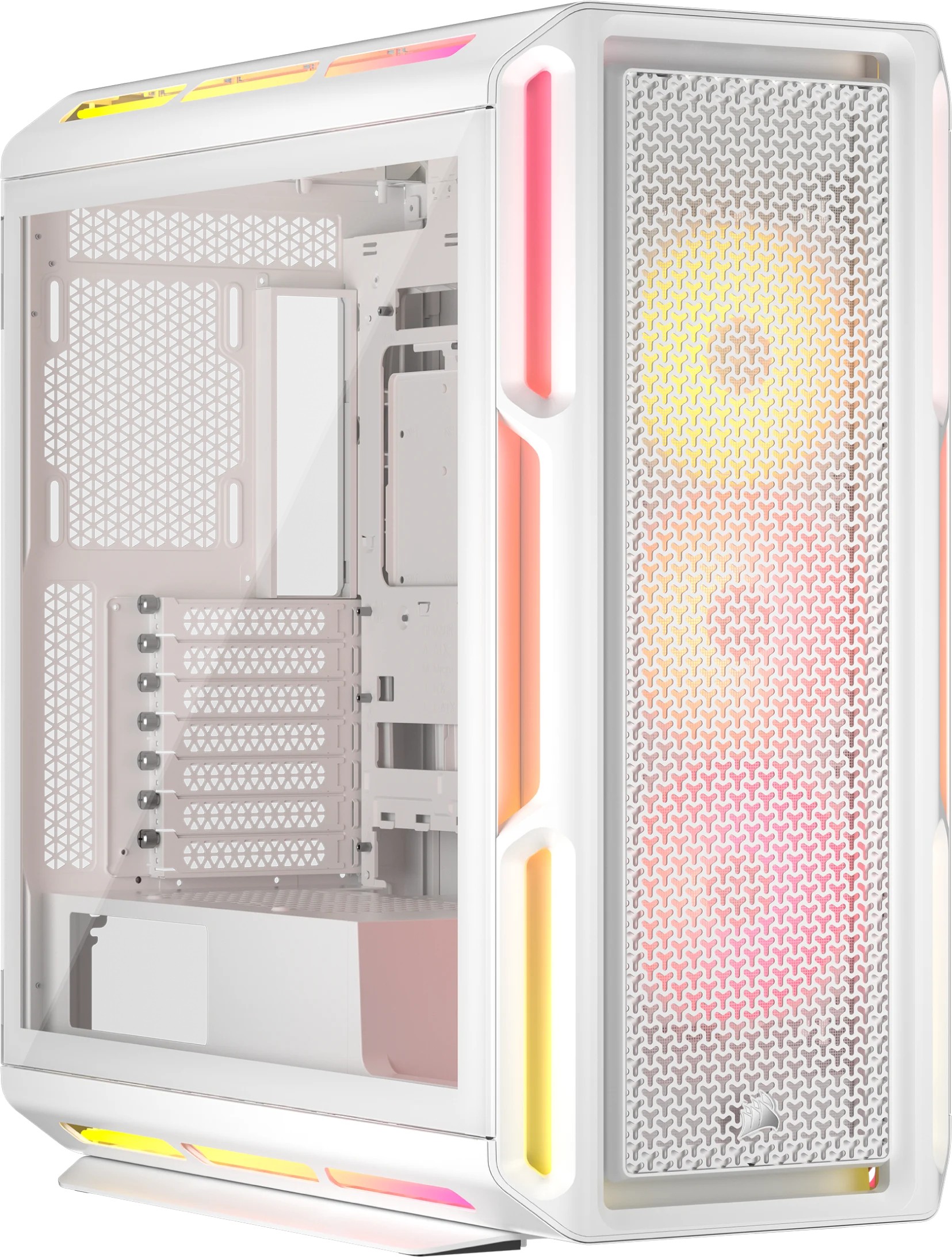 CORSAIR Midi 5000T LX RGB (Tempered Glass) White