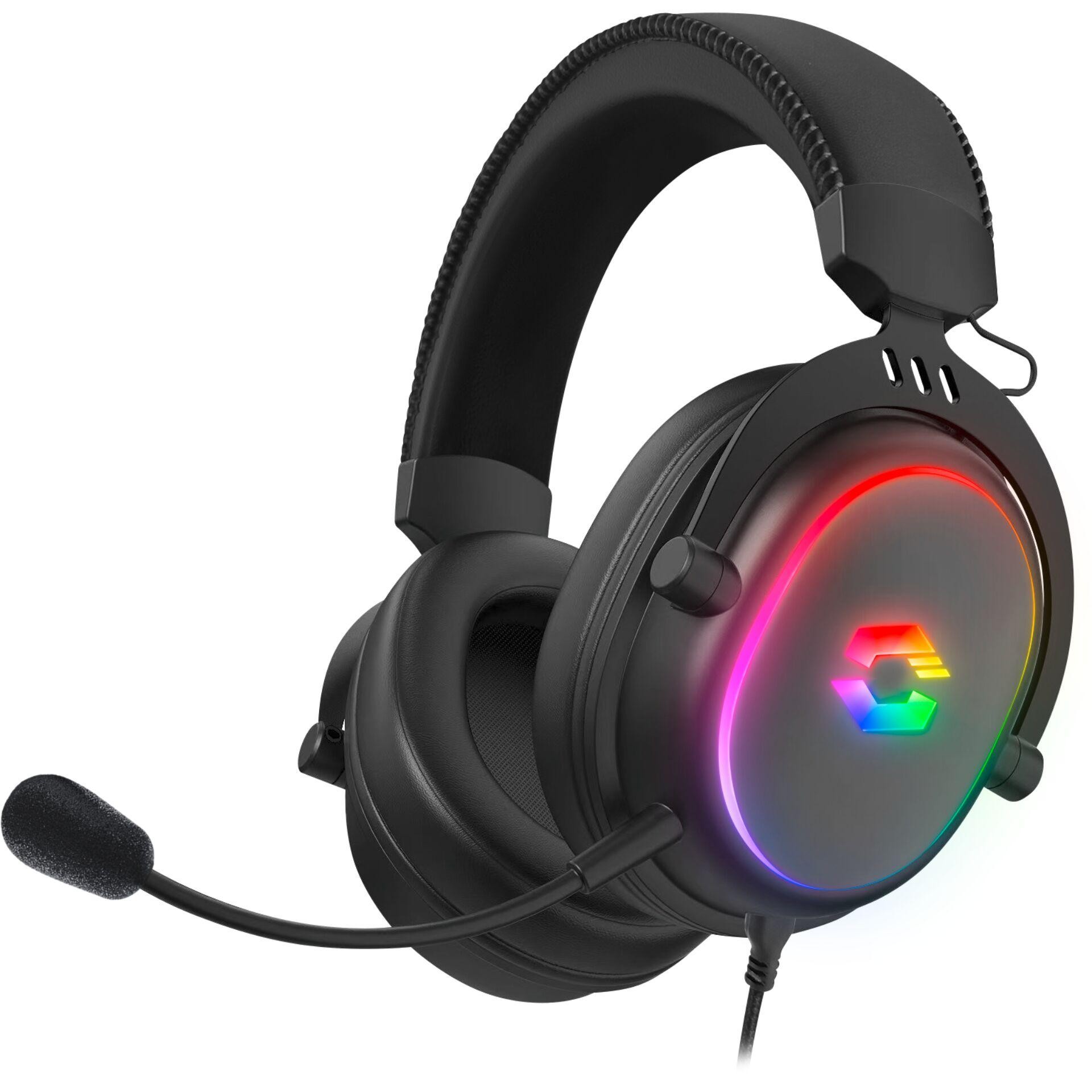 SPEEDLINK CONUX RGB Headset Wired Head-band Gaming USB Type-A Black -