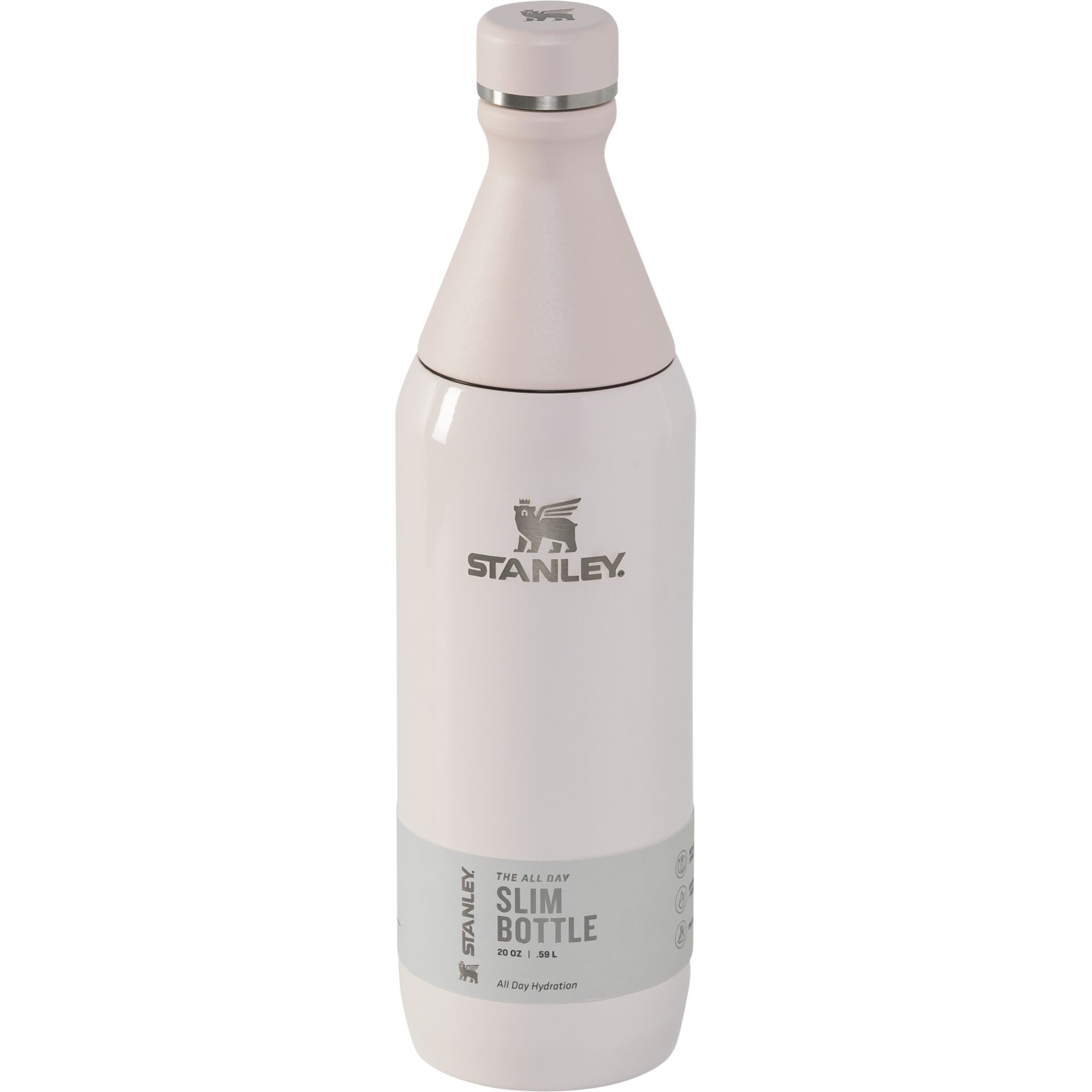 Stanley 1913 All Day Slim Trinkflasche Edelstahl 0.6L rose quartz