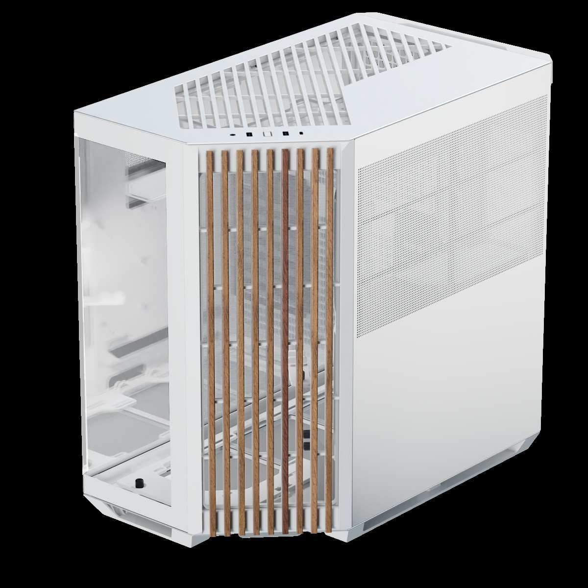 APNX V1-W-WT-v1 Midi Tower White, Wood - APNX V1-W-WT-v1, Midi Tower,