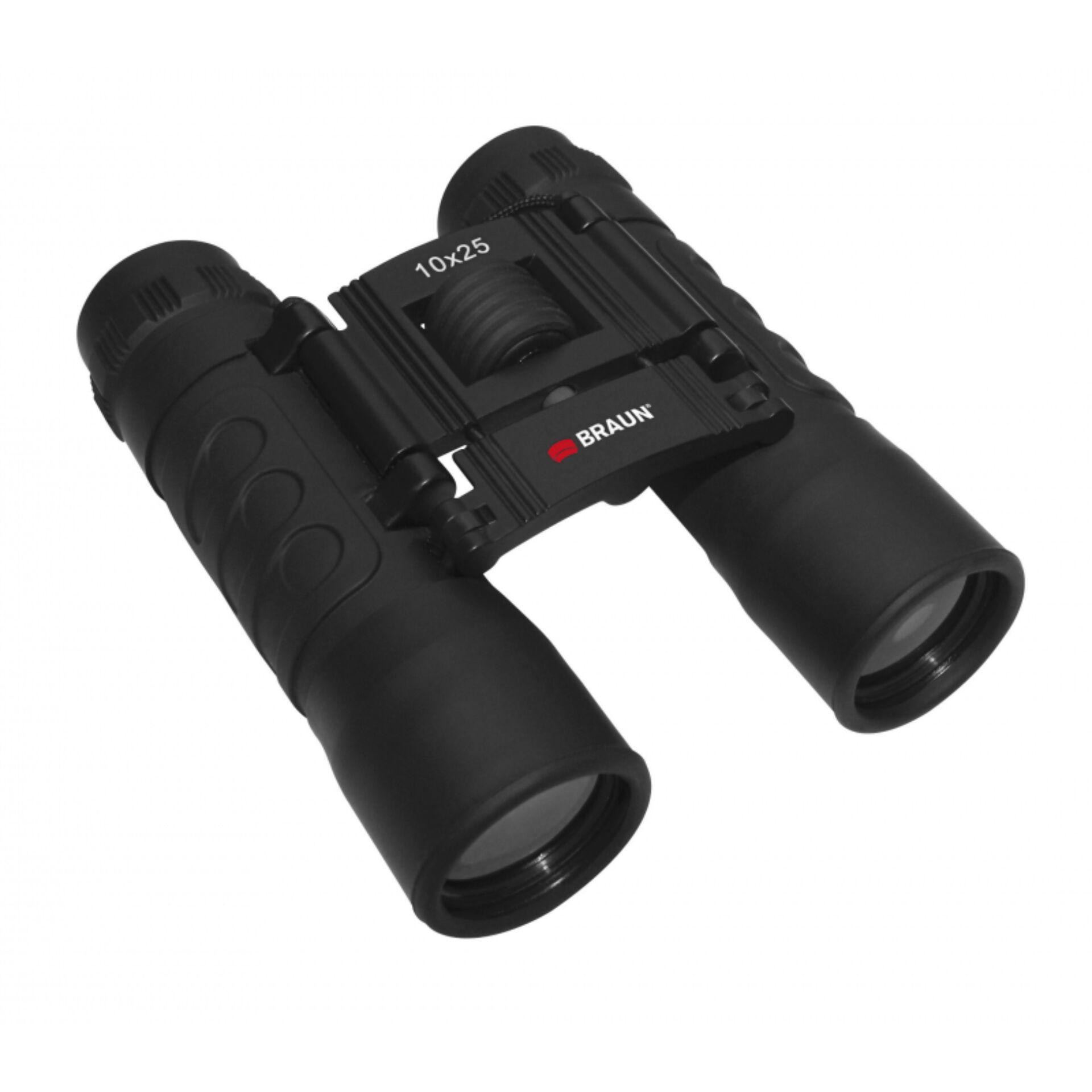 Braun Phototechnik Fernglas 20122 10 x 25mm Dachkant Schwarz 20122