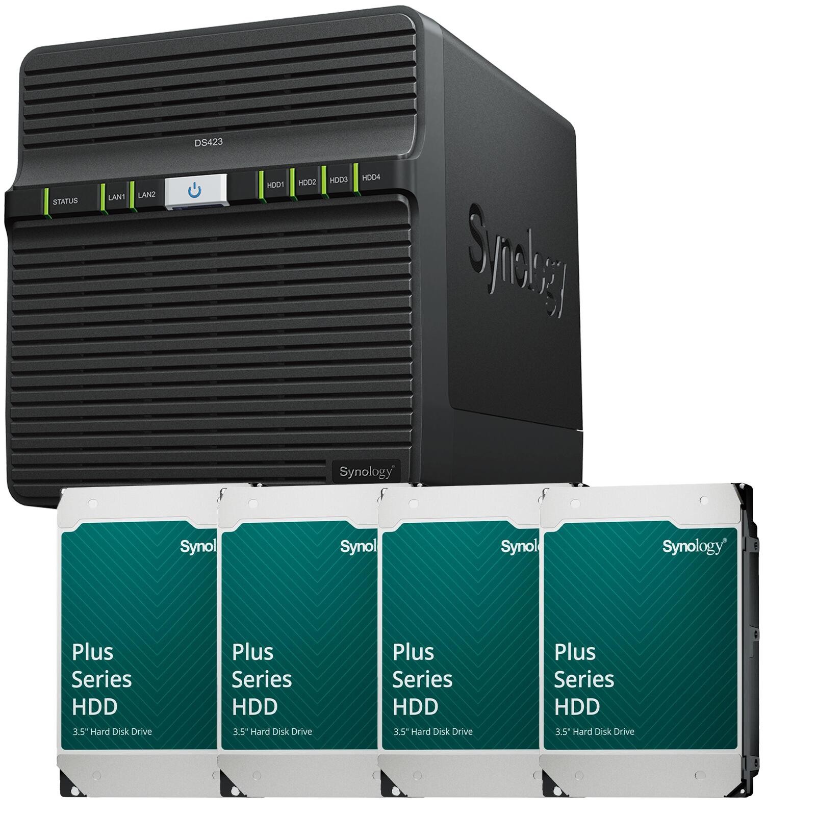 Synology DiskStation DS423 4 Einschübe NAS-Server Leergehäuse + 4x