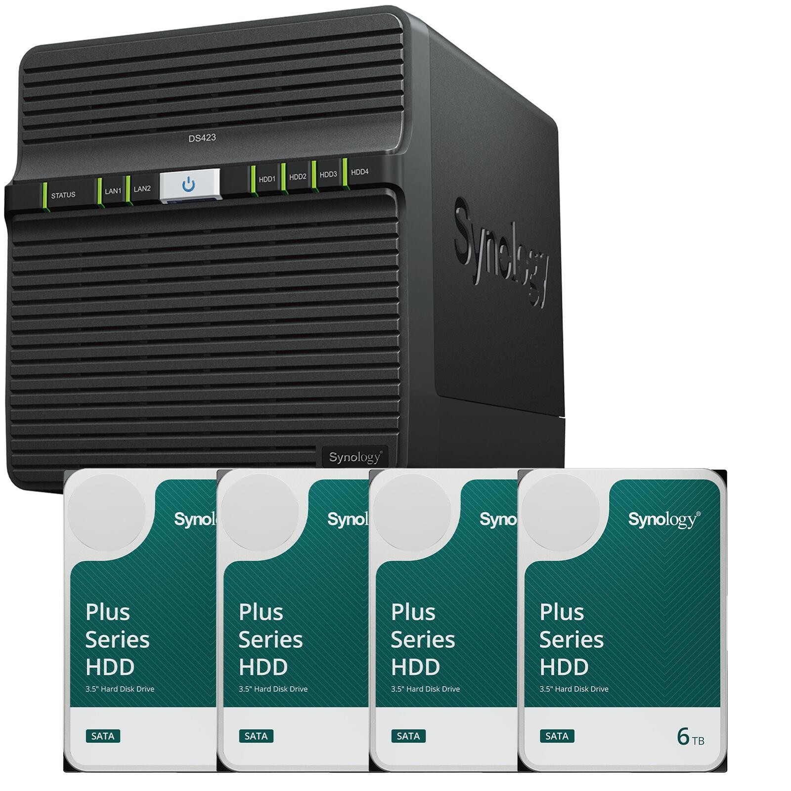 Synology DiskStation DS423 4 Einschübe NAS-Server Leergehäuse + 4x