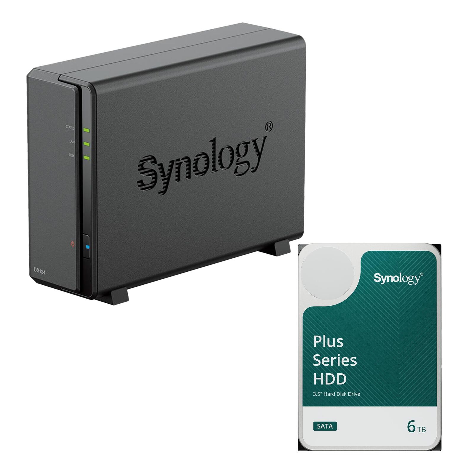 Synology DiskStation DS124 1 Einschub NAS-Server Leergehäuse + 1x