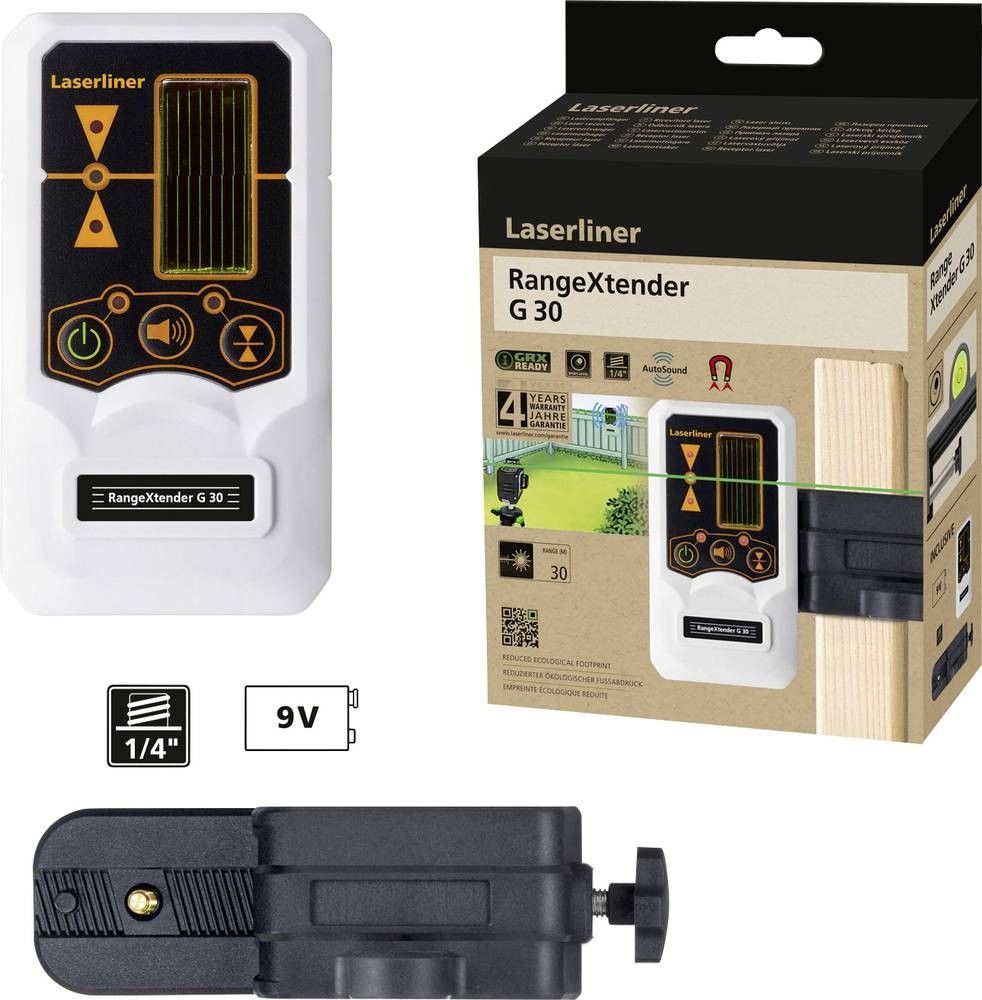 Laserliner RangeXtender G 30 Laserreceiver for Linienlaser Reichweite