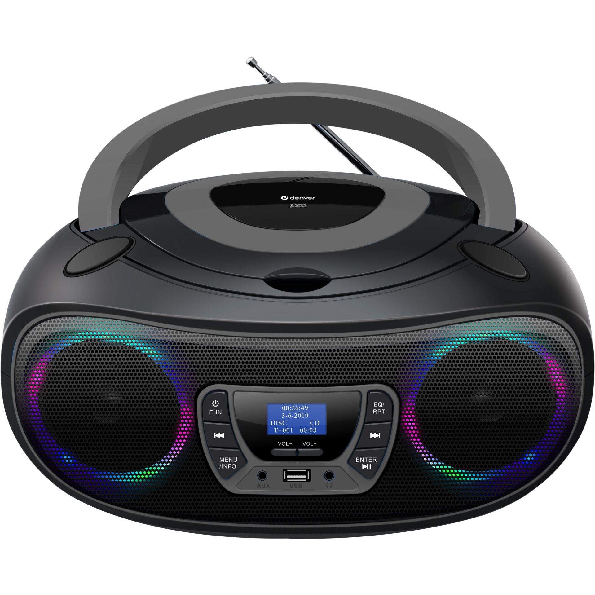 Denver TDB-212GR Lecteur CD personnel Gris - Denver TDB-212GR, 1,55