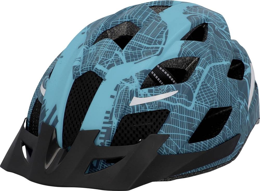 FISCHER FAHRRAD Urban Plus NY Fahrrad-Helm Türkis Konfektionsgröße=