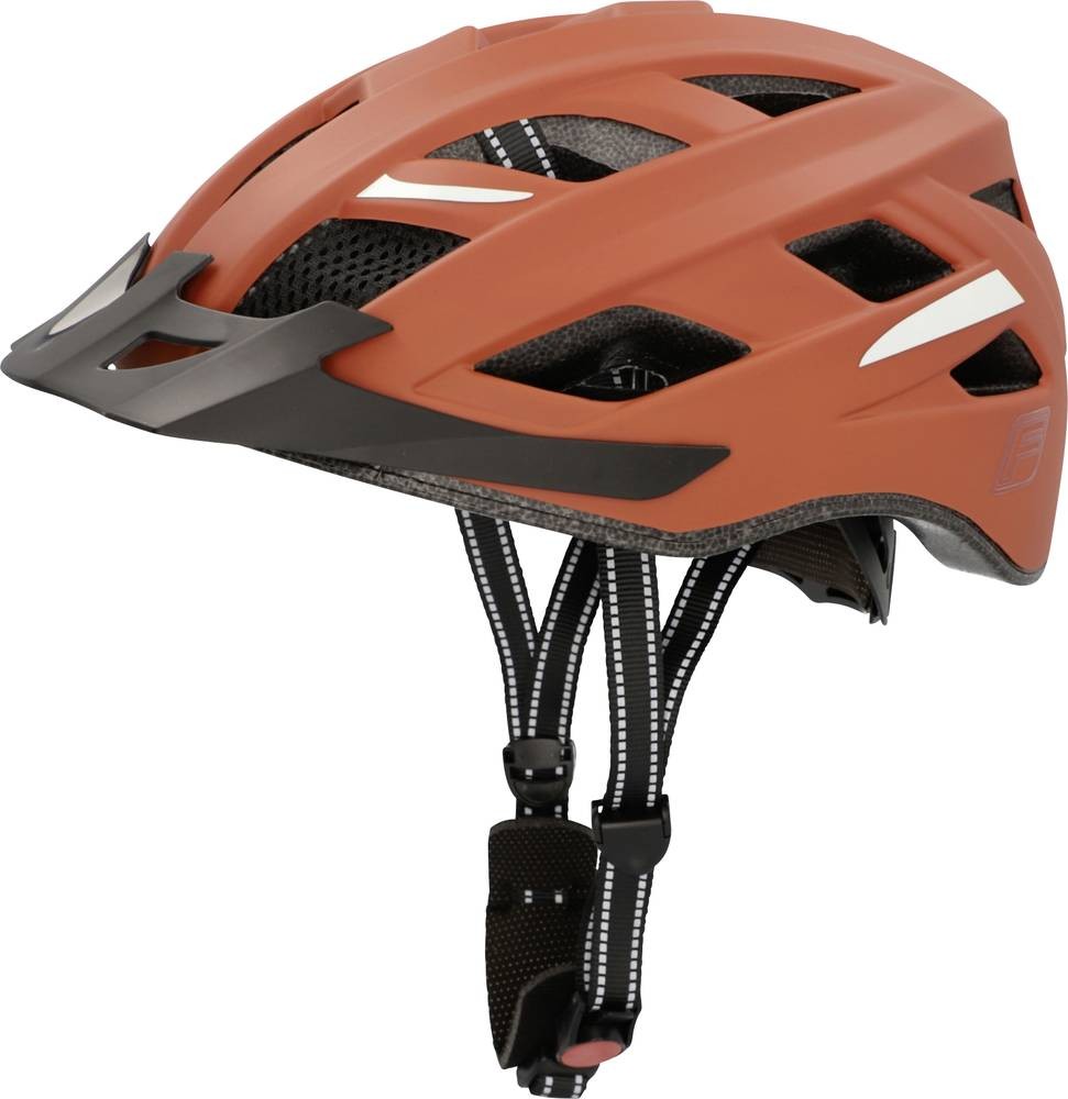 FISCHER FAHRRAD Urban Plus Miami Fahrrad-Helm Rost-Braun