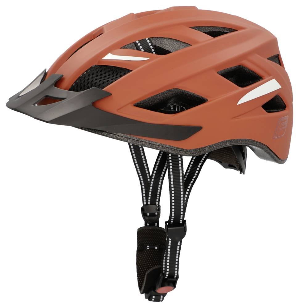 FISCHER FAHRRAD Urban Plus Miami Fahrrad-Helm Rost-Braun