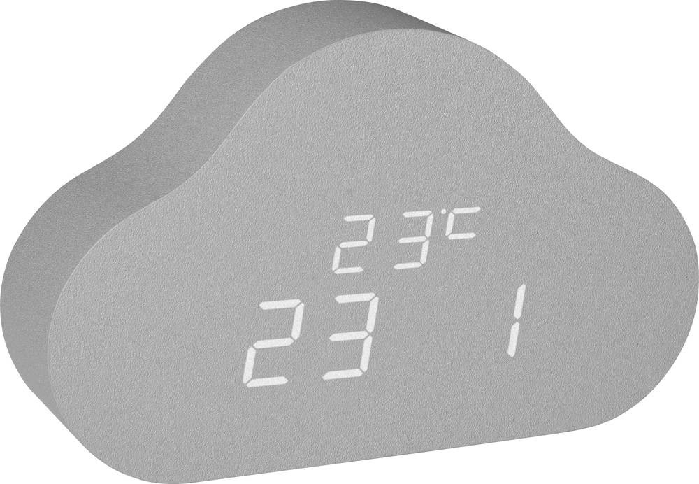 TFA Dostmann 60.2040.15 Quarz Kinderwecker Grau Alarmzeiten 1