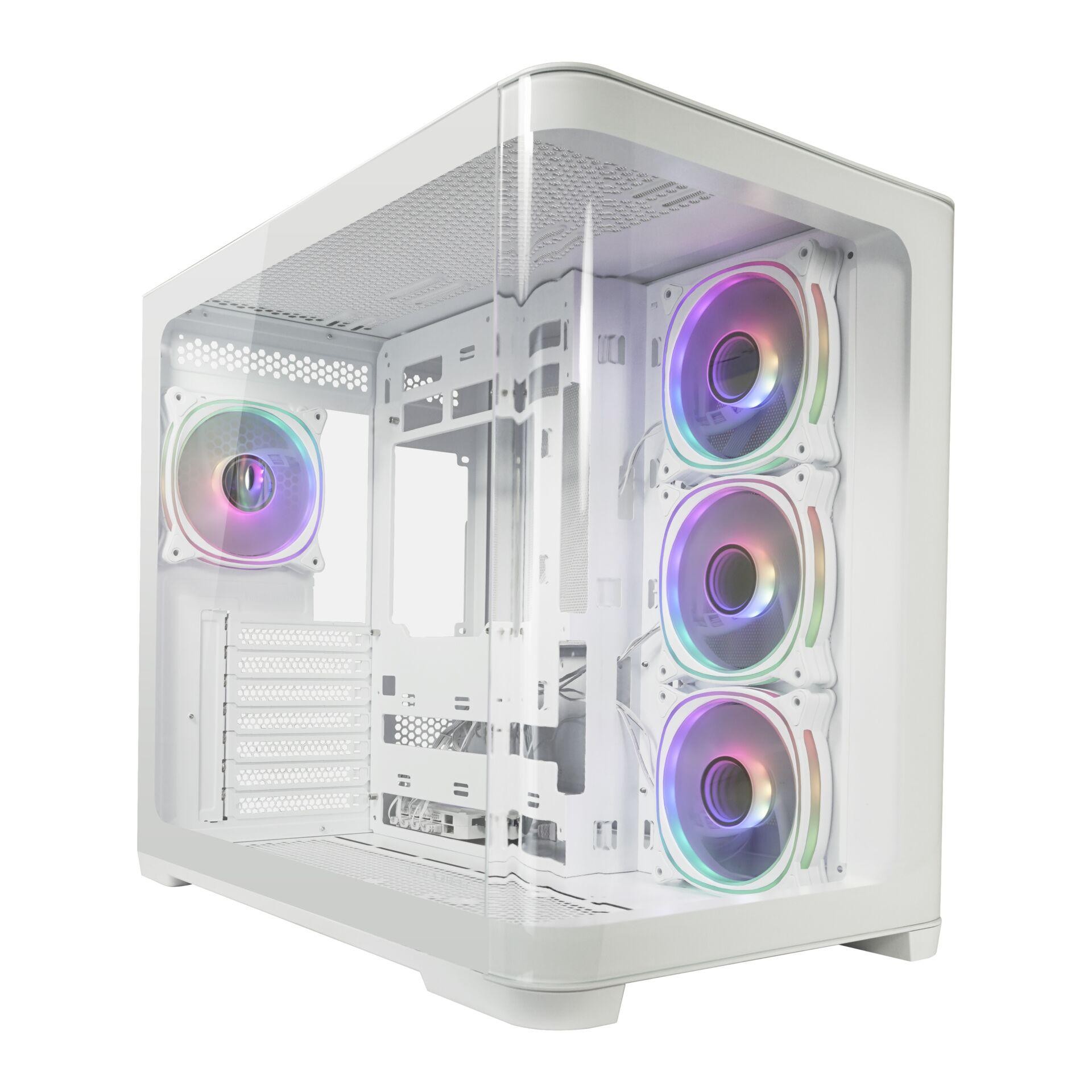 LC-Power LC-8001W-ON computer case Midi Tower White - LC-Power LC-